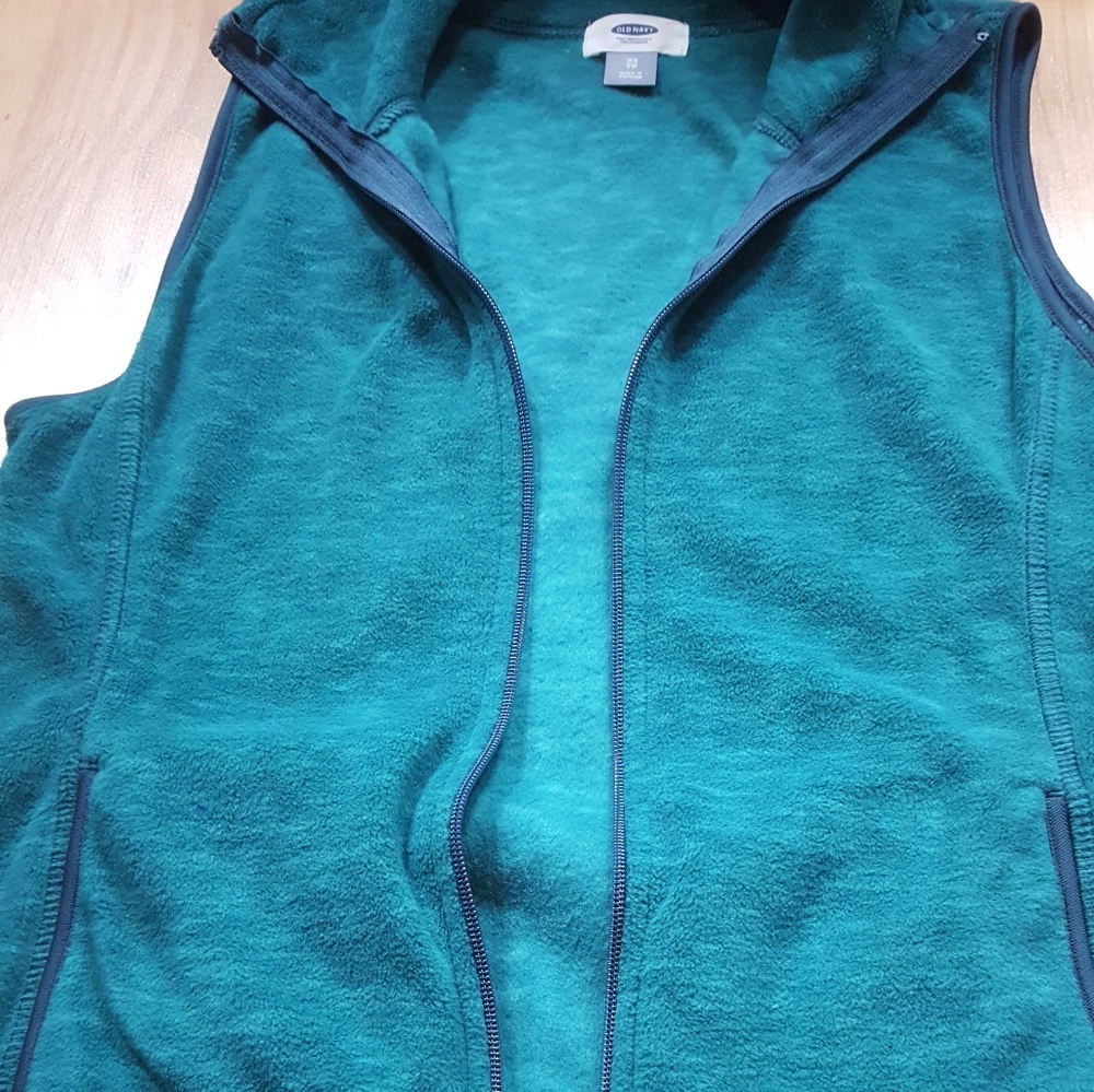 Old Navy | NWOT Teal Fleece Vest Jacket